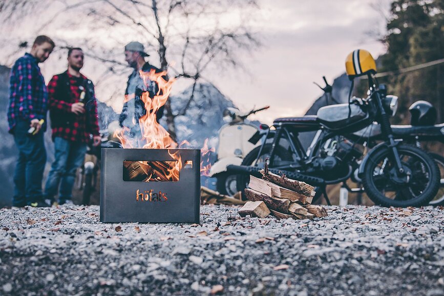 Beer Box Zaboj za pivo in kurišče, črn