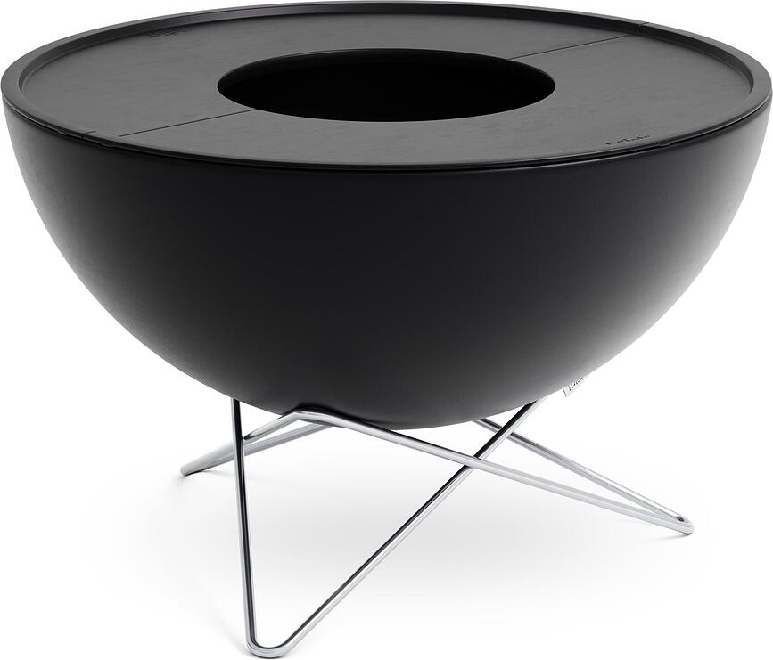 Bowl Brasero bas, avec support et plaques de gril, 57 cm, Set 4 pièces