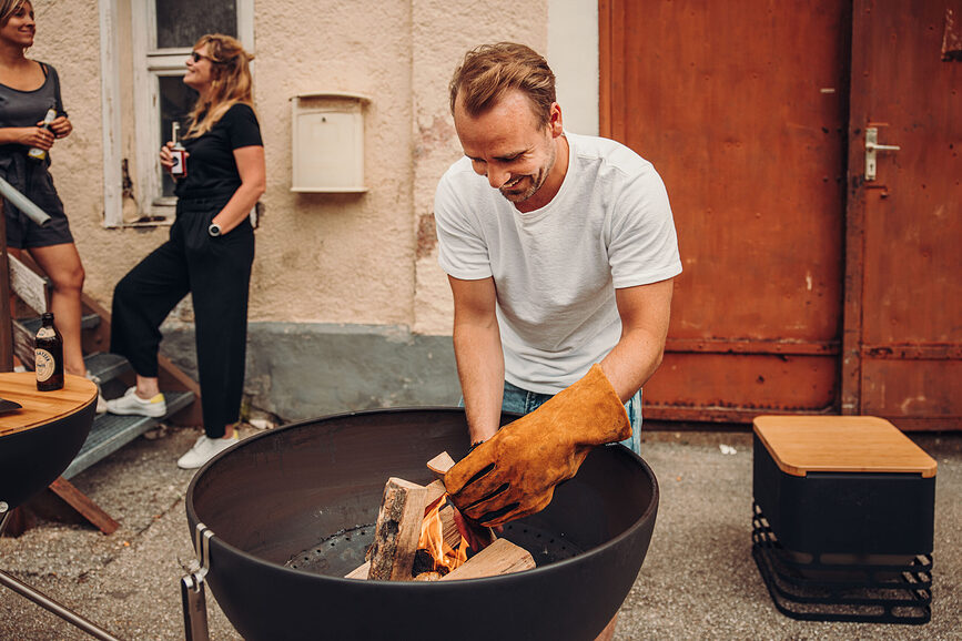 Bowl Ognjište ovalno 85 cm s postoljem