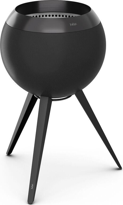 Brasero Moon, negro, con base