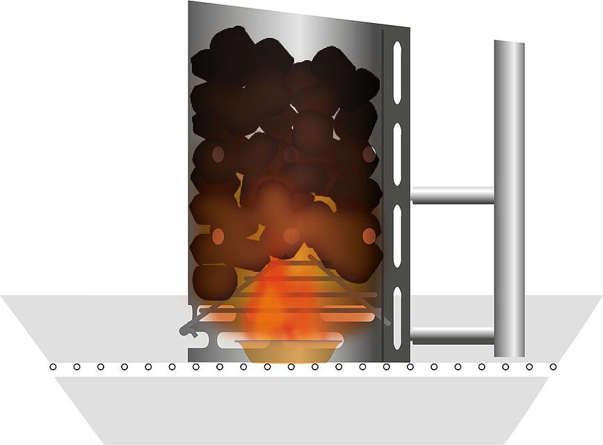 Chimenea de Encendido de carbón, para barbacoa