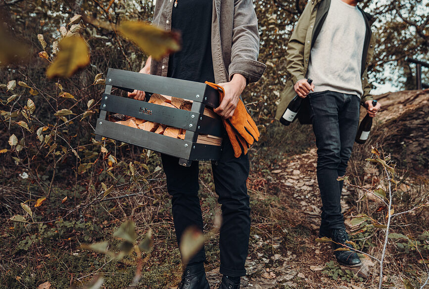 Crate Zaboj za pivo in kurišče