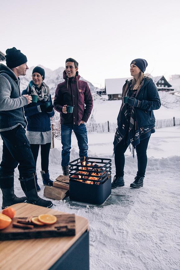 Cube Flip Palenisko z desko, 2-delni set