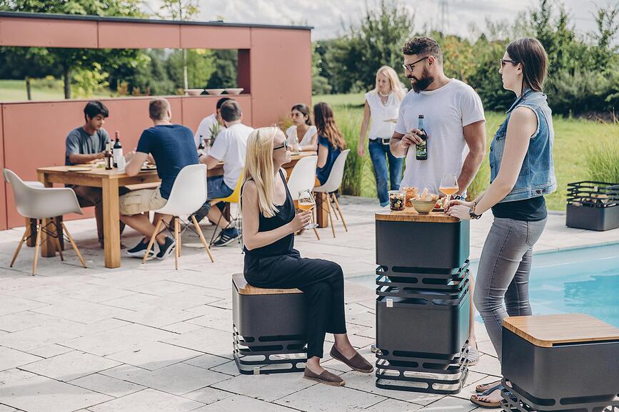 Cube Flip Vrtno Ložište s daskom Set od 2 dijela