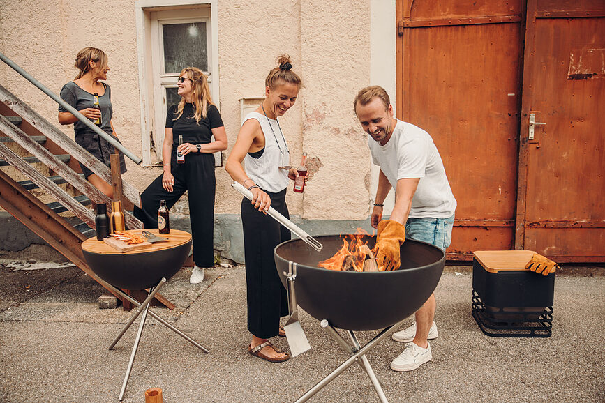 Bowl Deska za kurišče, 70 cm, bambusova