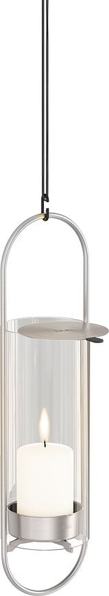 Farol Oval, 35 cm, plateado