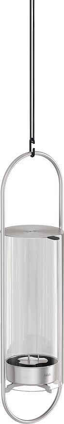 Farol Oval, 35 cm, plateado