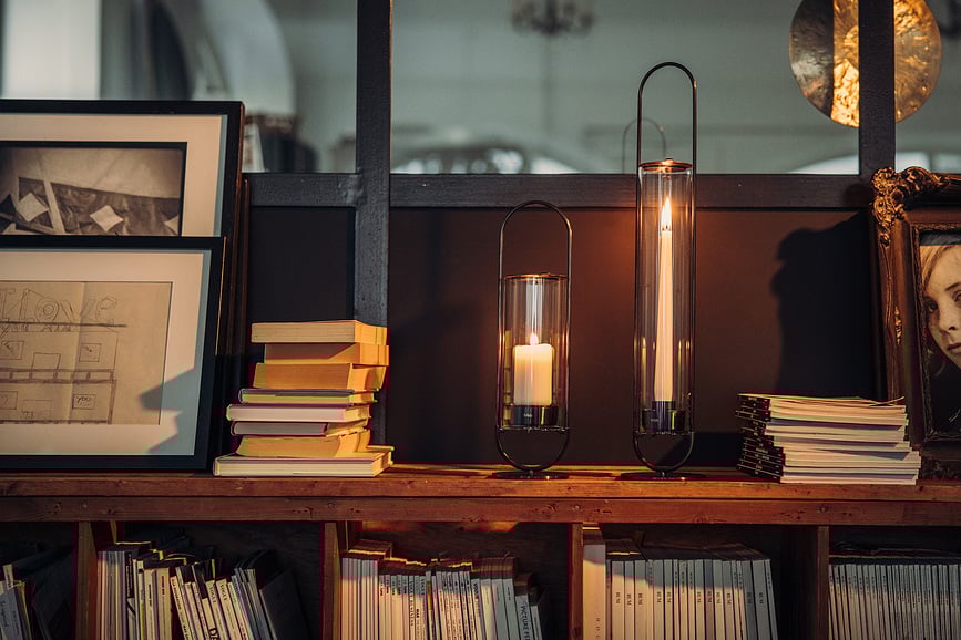 Farol Oval 55 cm, negro