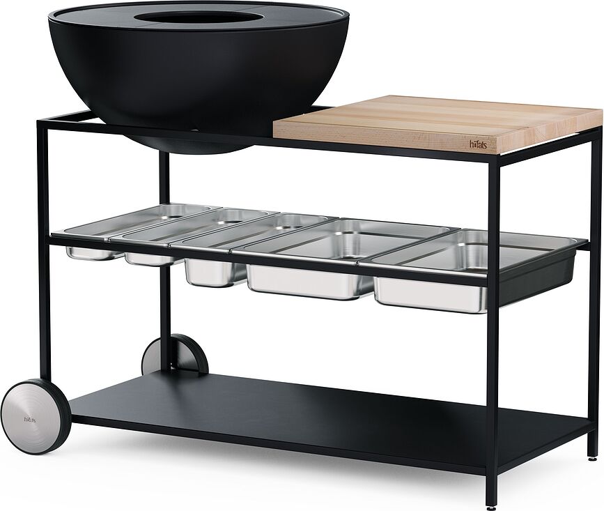 Fire Kitchen Κουτιά αποθήκευσης τροφίμων, για τραπέζι ψησταριάς, 5 τμχ