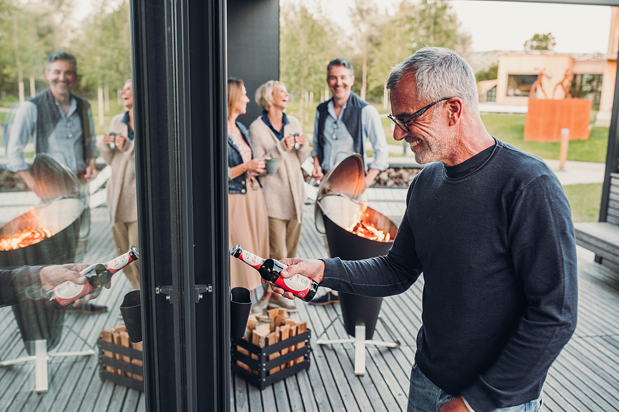 Johnny Catch Ανοιχτήρι Μπουκαλιών με συλλέκτη καπακιών, ασημί