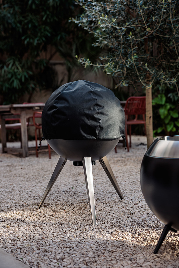 Κάλυμμα για εστία Moon 55 cm, μαύρο