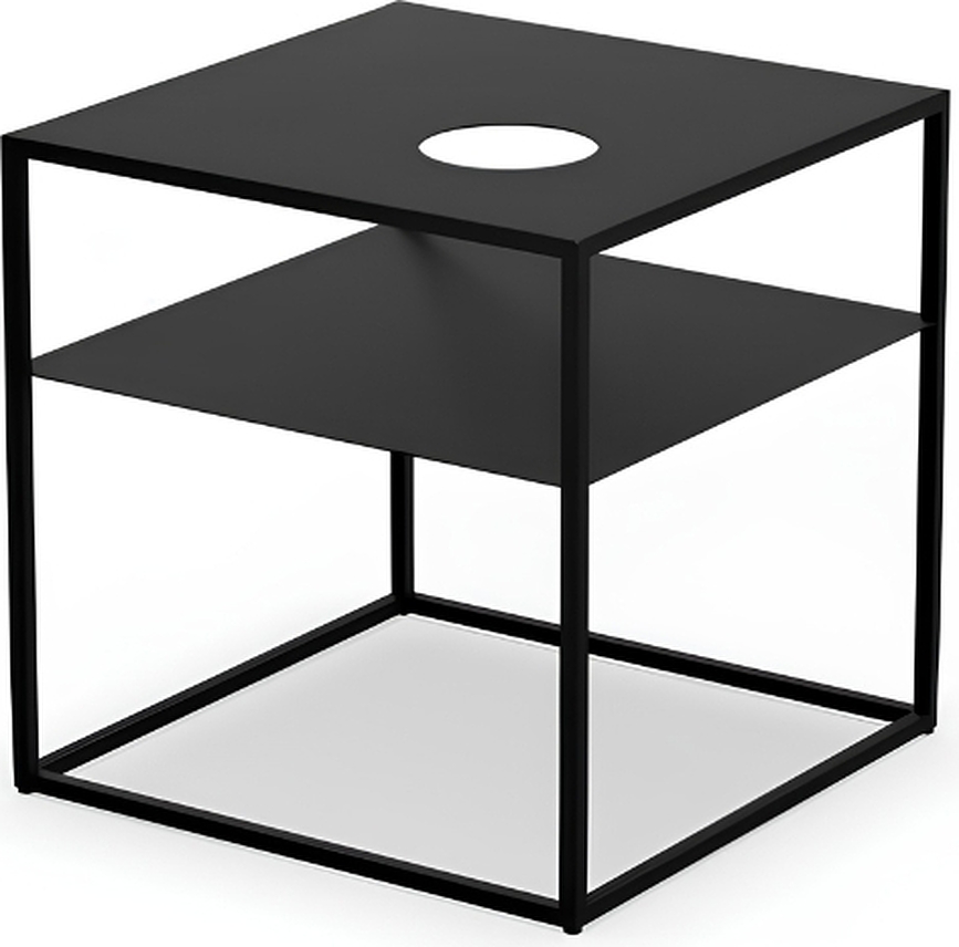 Kohvilaud Fire Frame must koos Spin Air 1200 Einbau laternaga