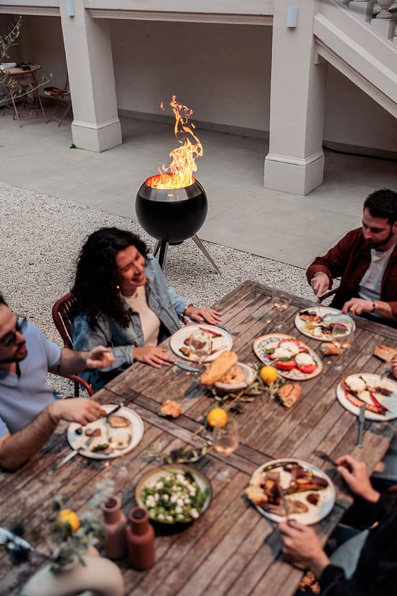 Kurišče Moon 45 cm, srebrno, z nizkim in visokim podstavkom