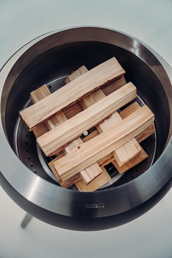 Moon Βάση για εστία φωτιάς, ατσάλινη