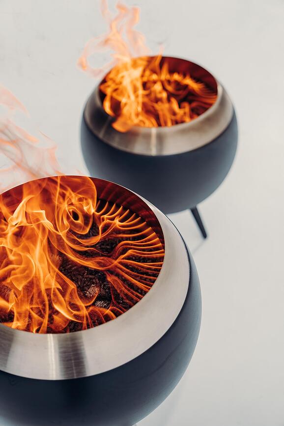 Moon Βάση για Εστία Φωτιάς, χυτοσιδηρή