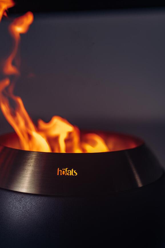 Moon Brasero bas, 49 cm, avec base