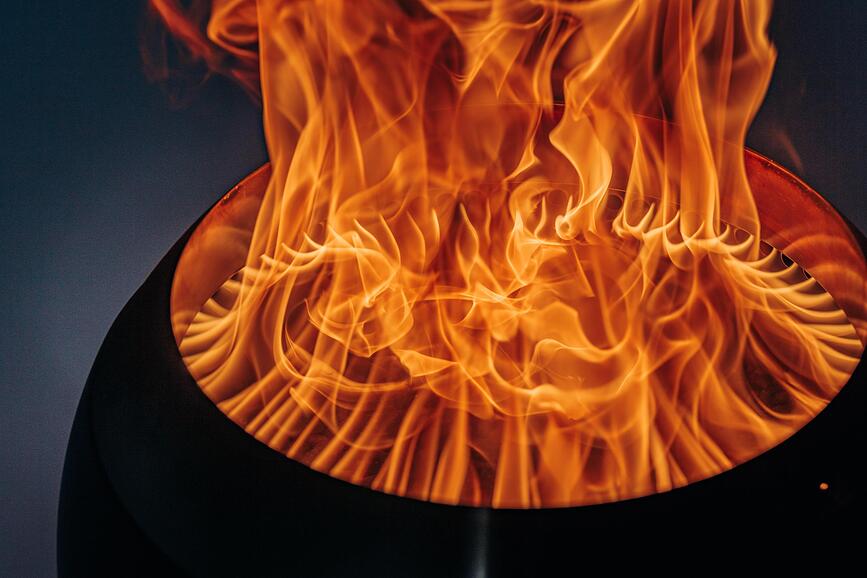 Moon Φωτιέρα χαμηλή, 49 εκ., με βάση