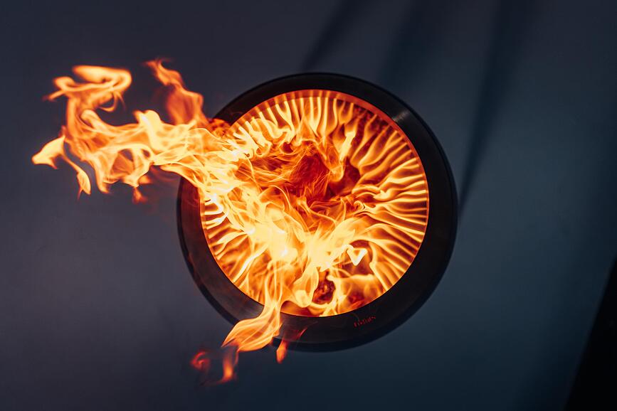 Moon Pied de Brasero, en acier