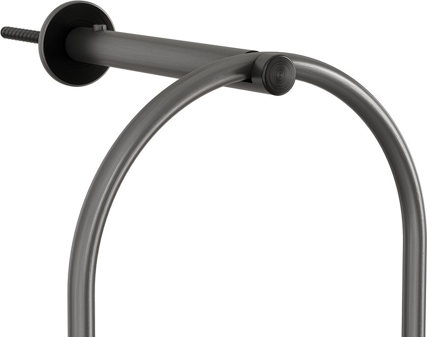 Oval Support Mural pour lanterne, noir