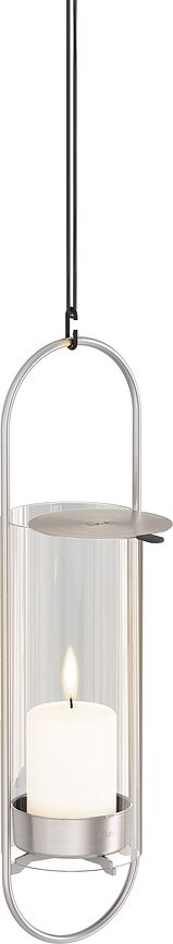 Oval Svetilka, 35 cm, srebrna