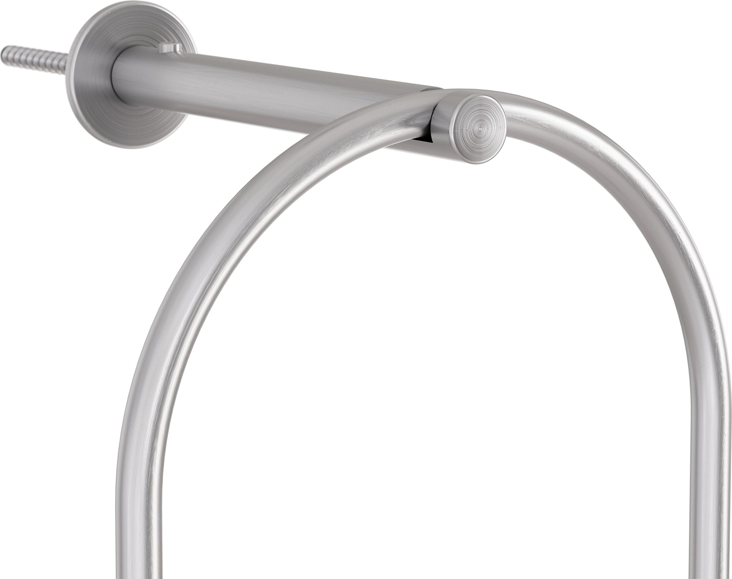 Oval Wandhalter für Laterne silberfarben