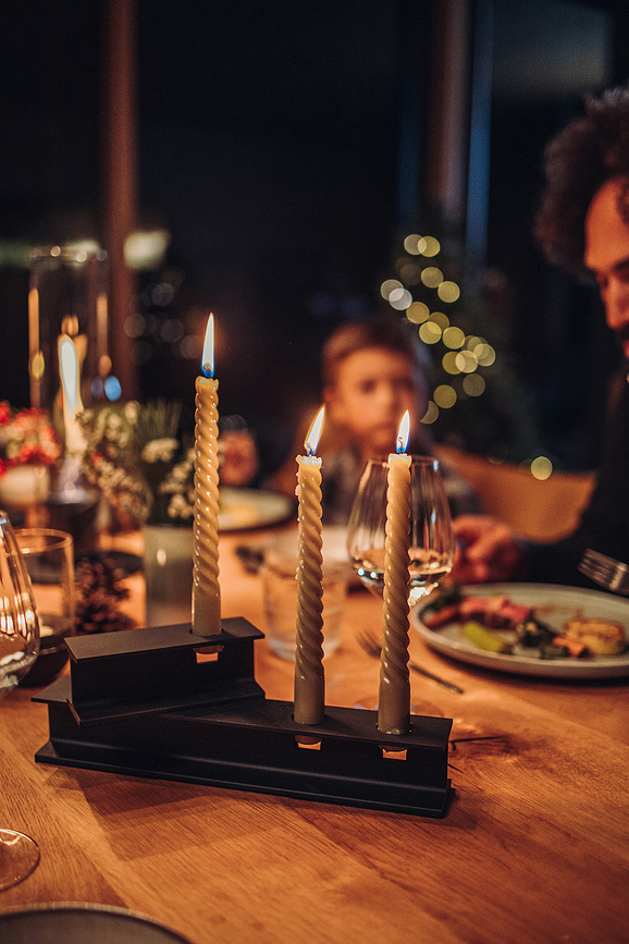 Candelabro Henry II, negro