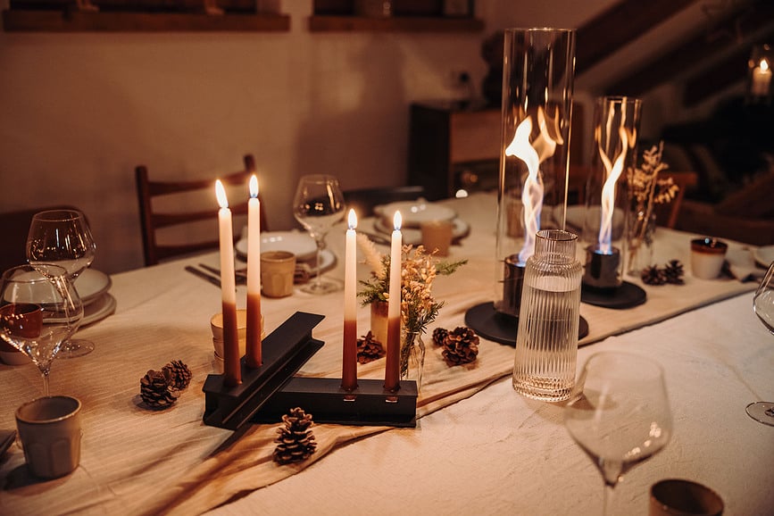 Candelabro Henry II, negro