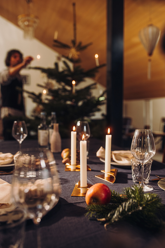 Portavelas Square, negros, 4 unidades