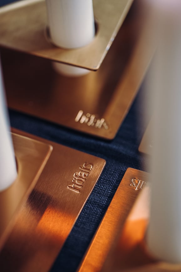 Portavelas Square, negros, 4 unidades