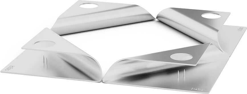 Portavelas Square, negros, 4 unidades