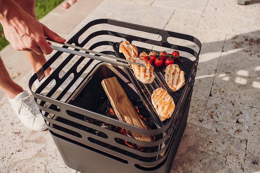 Utensilios para Barbacoa de acero inoxidable, Set de 3 piezas