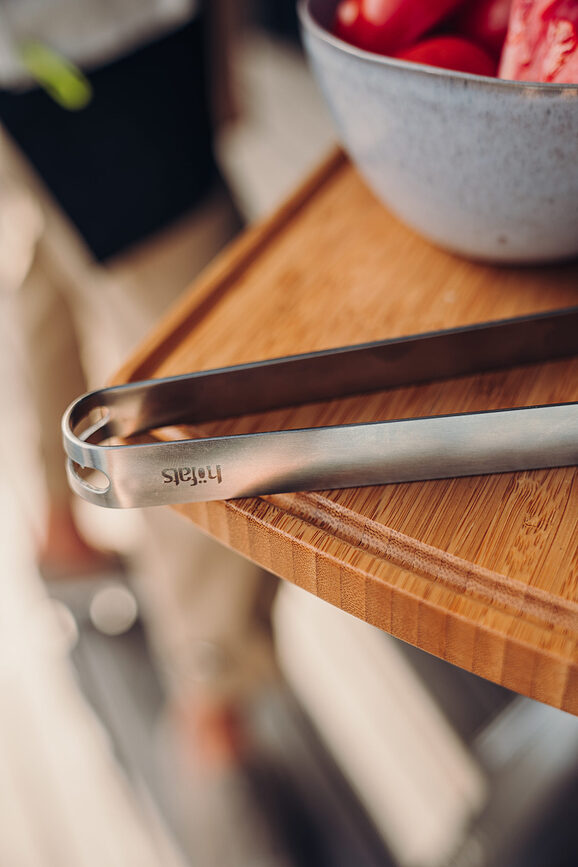 Utensilios para Barbacoa de acero inoxidable, Set de 3 piezas