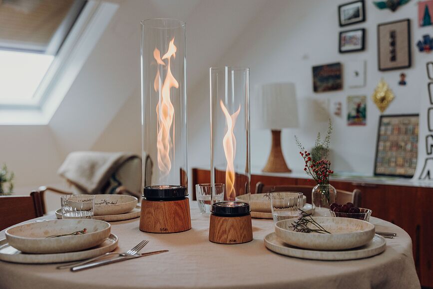 Spin Air Lanterne 54 cm, chêne