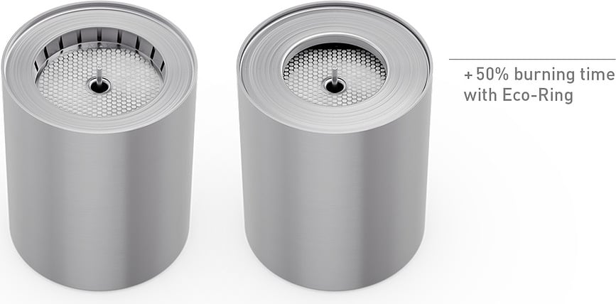 Spin II Plamenik za bioetanol mali za lampion s prstenom i poklopcem Set od 3 dijela