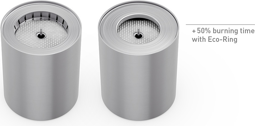 Spin II Brûleur à Éthanol pour lanterne, petit, avec anneau et couvercle, Set 3 pièces