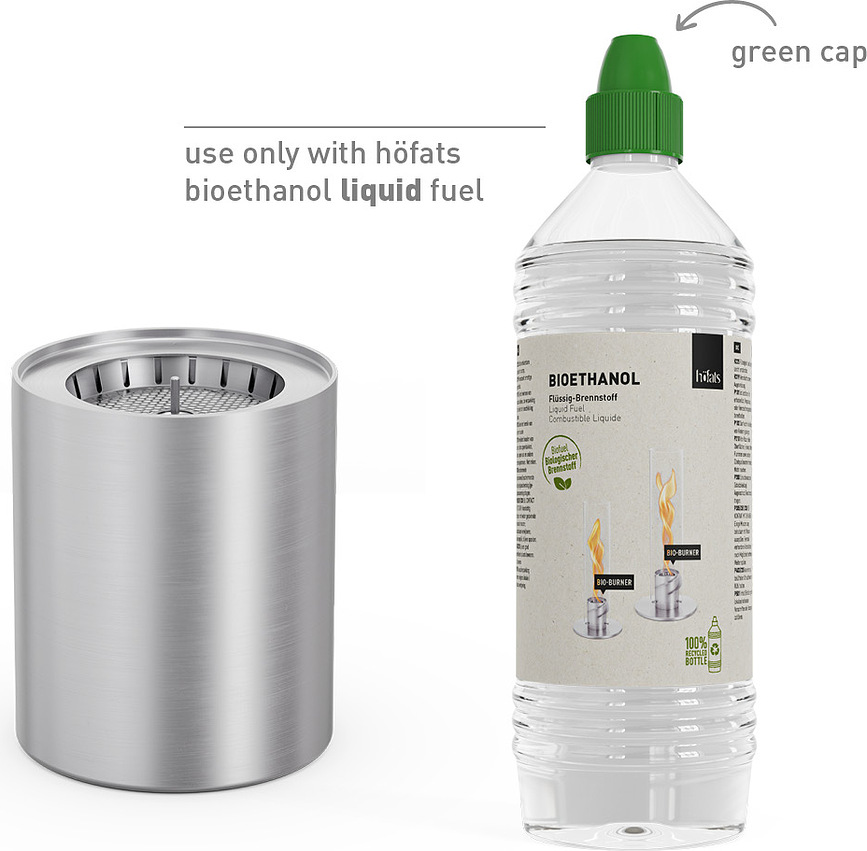 Spin II Καυστήρας για Φανάρι, μικρός, με δακτύλιο και καπάκι, Σετ 3 τεμαχίων