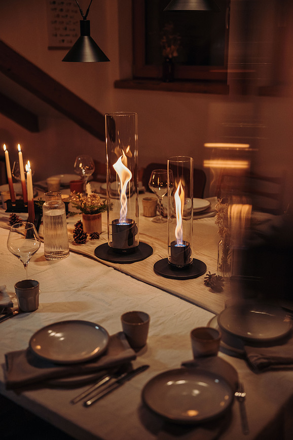 Spin II Lampion mali crni s postoljem