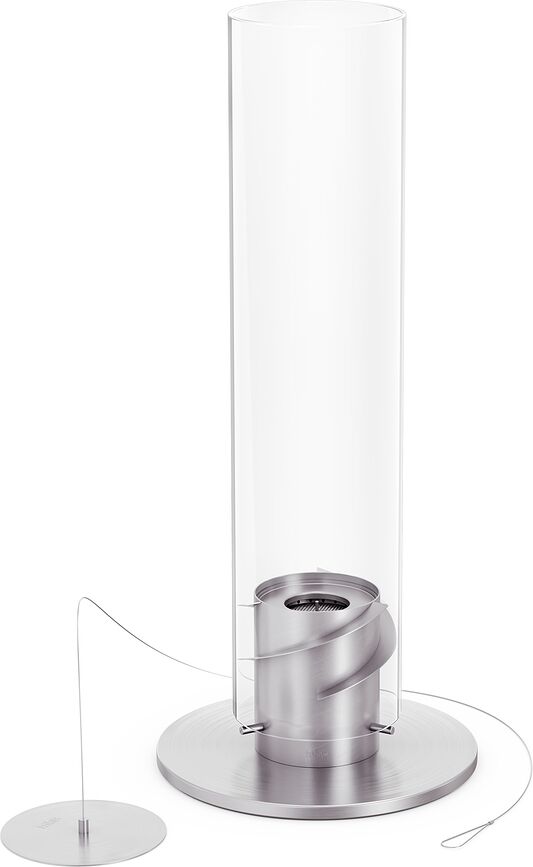 Spin II Lanterne avec base, grande, noire