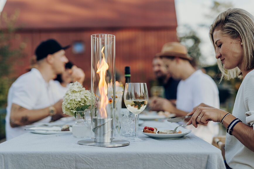 Spin II Svetilka, majhna, črna, s podstavkom