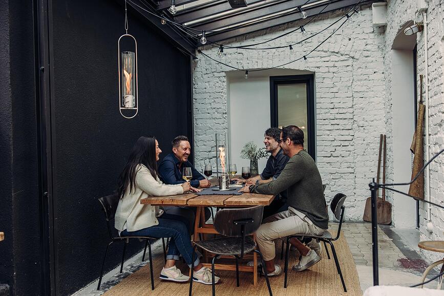 Spin II Svetilka, srednja, srebrna, s podstavkom