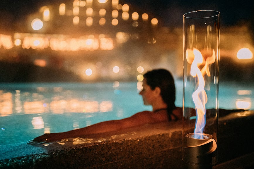 Spin Lampion veliki srebrni s postoljem