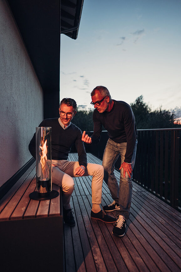 Spin Lampion veliki srebrni s postoljem