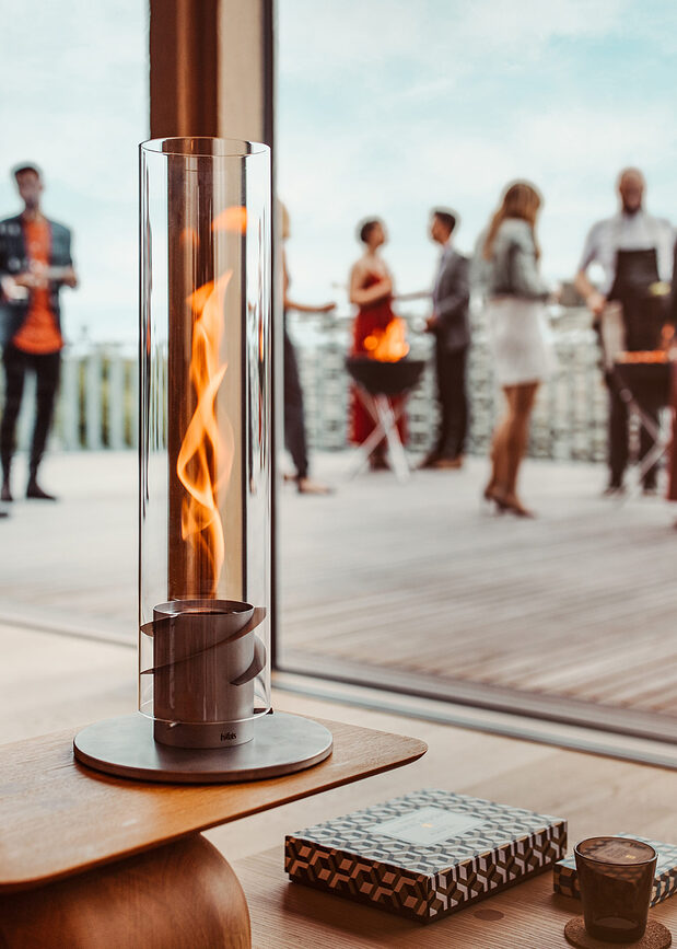 Spin Lampion veliki srebrni s postoljem