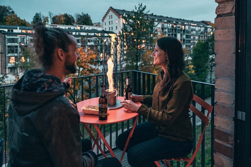 Spin Lampion veliki srebrni s postoljem