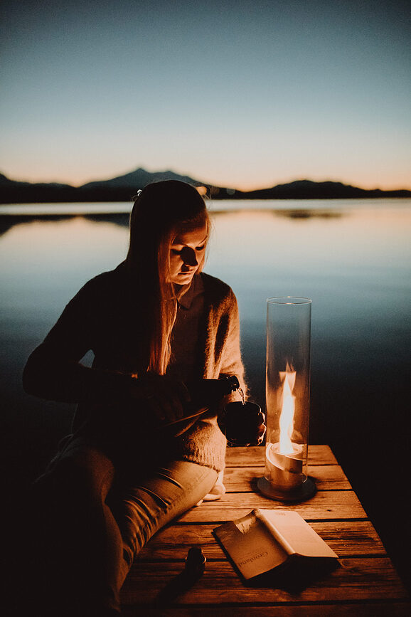 Spin Lampion veliki srebrni s postoljem