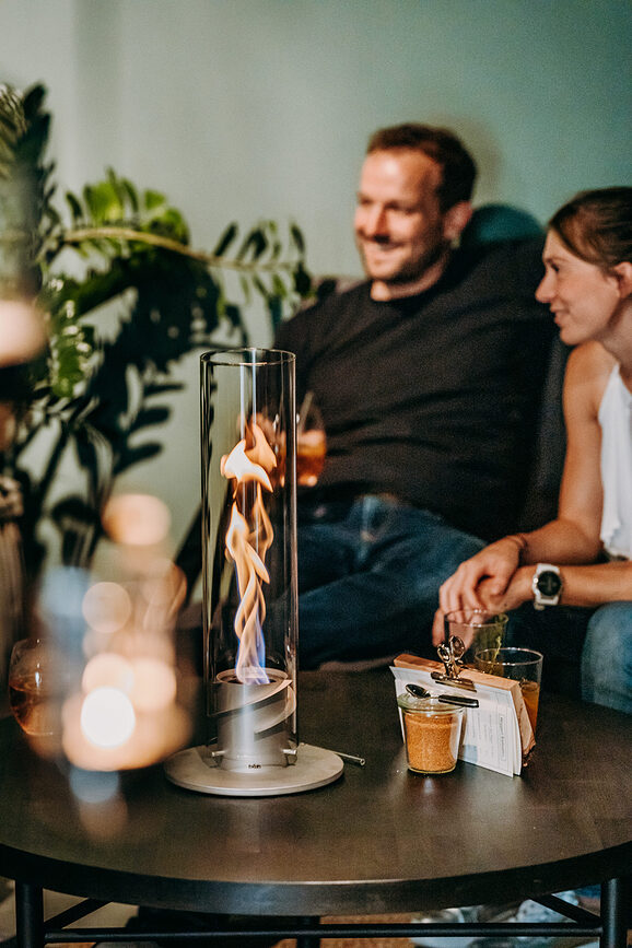 Spin Lampion veliki srebrni s postoljem