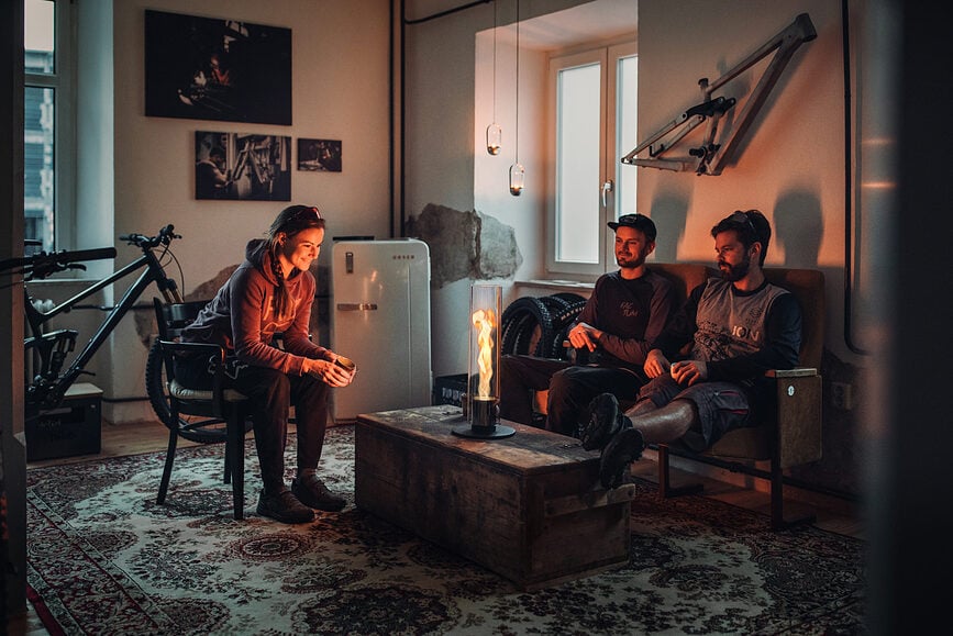 Spin Lampion veliki srebrni s postoljem