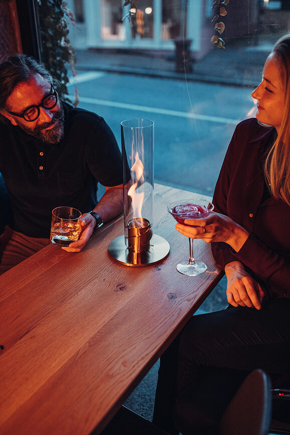 Spin Φανάρι με βάση, μικρό, ασημένιο