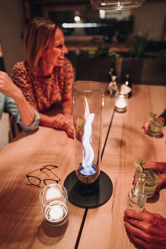 Spin Φανάρι με βάση, μικρό, ασημένιο