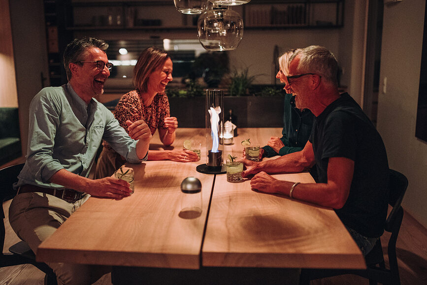 Spin Φανάρι με βάση, μικρό, ασημένιο